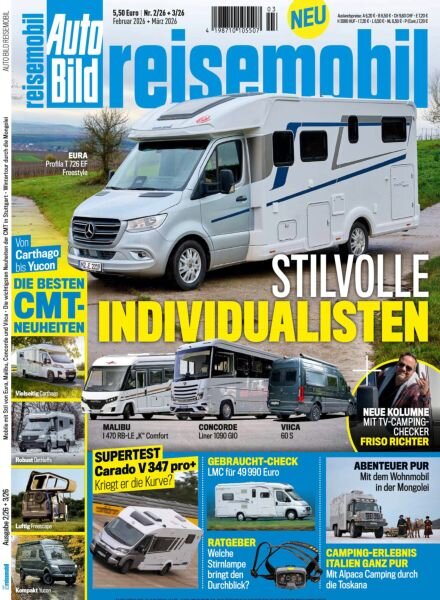Auto Bild Reisemobil – Februar-Marz 2026 Cover