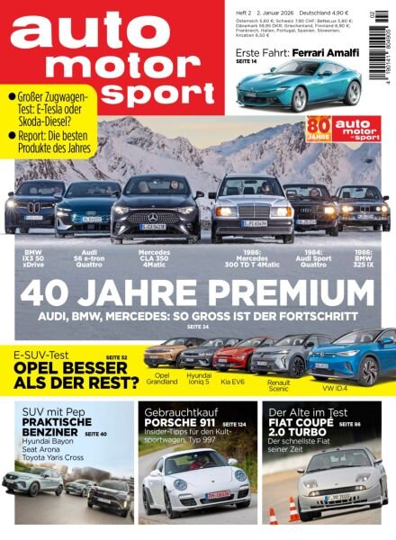 Auto Motor und Sport – 1 Januar 2026 Cover
