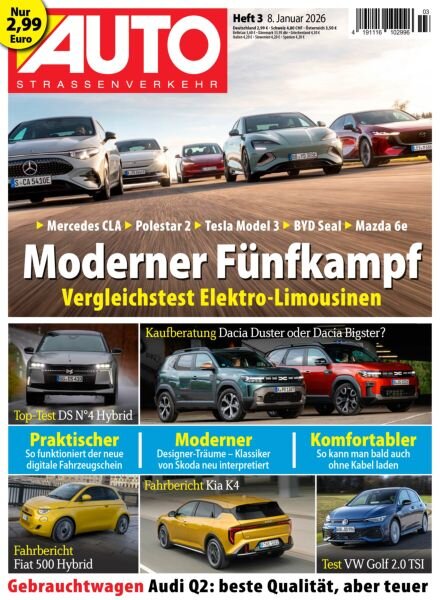 Auto Strassenverkehr – 7 Januar 2026 Cover