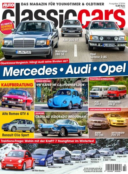 Auto Zeitung Classic Cars – Februar 2026 Cover