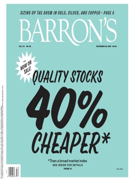 Barron’s – December 29 2025 Cover