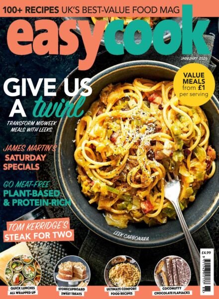 BBC Easy Cook UK – January 2026 Cover