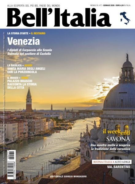 Bell’Italia – Gennaio 2026 Cover