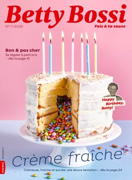 Betty Bossi edition francaise – Janvier 2026 Cover