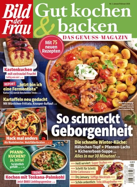 Bild der Frau Gut Kochen & Backen – Januar-Februar 2026 Cover