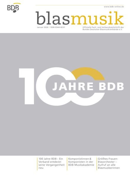 Blasmusik – Januar 2026 Cover