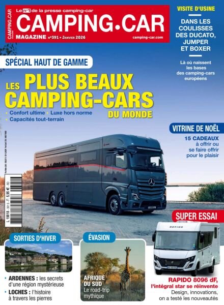 Camping-Car Magazine – Janvier 2026 Cover