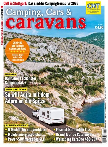 Camping Cars & Caravans – Januar 2026 Cover