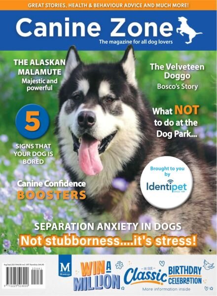 Canine Zone Magazine – August-September 2025 Cover