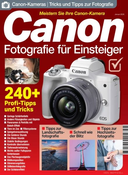 Canon-Fotografie fur Einsteiger – Januar 2026 Cover