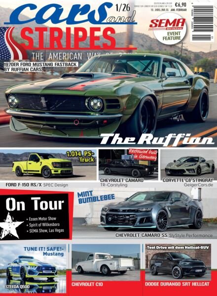 Cars & Stripes – Januar 2026 Cover