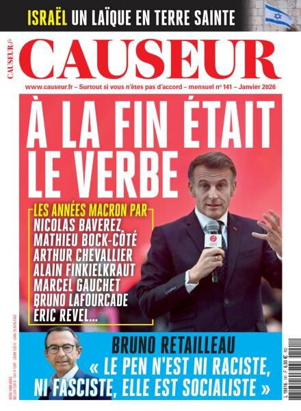 Causeur – Janvier 2026 Cover