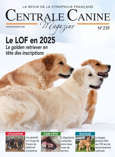 Centrale Canine Magazine – Janvier-Fevrier 2026 Cover