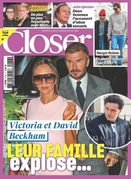 Closer France – 23 Janvier 2026 Cover