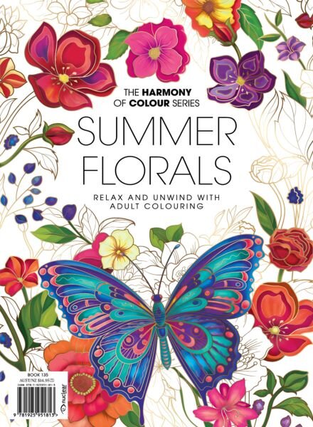 Colouring Book – Summer Florals 2026 Cover