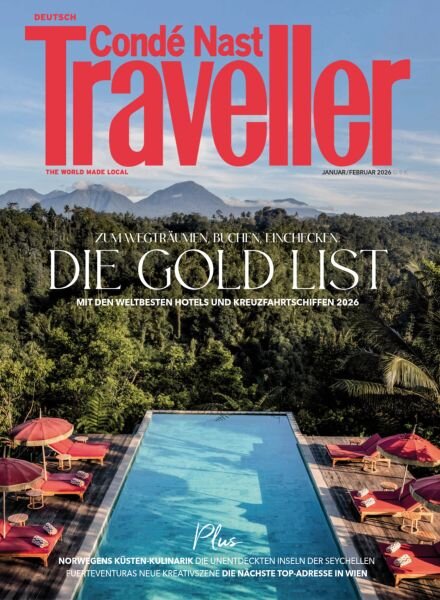 Conde Nast Traveller Germany – Januar-Februar 2026 Cover