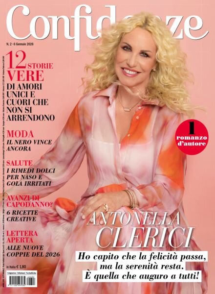 Confidenze – 6 Gennaio 2026 Cover