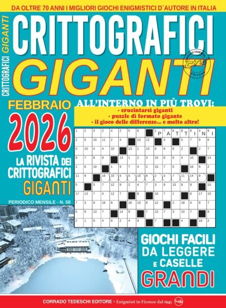 Crittografici Giganti – Febbraio 2026 Cover