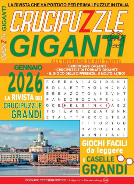 Crucipuzzle Giganti – Gennaio 2026 Cover