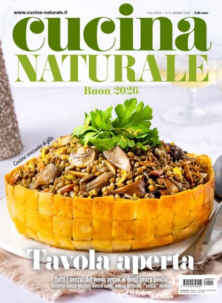 Cucina Naturale – Gennaio 2026 Cover