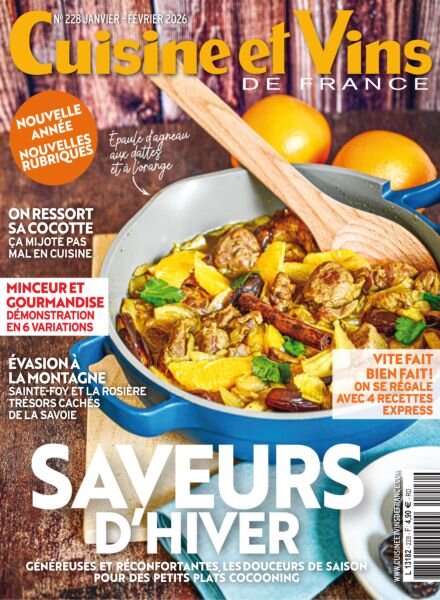 Cuisine et Vins de France – Janvier-Fevrier 2026 Cover
