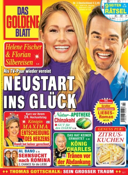 Das Goldene Blatt – 10 Januar 2026 Cover