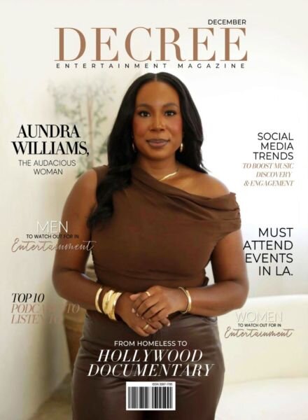 Decree Entertainment Magazine – December 2025 Cover