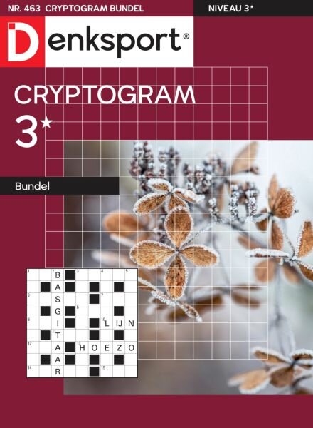 Denksport Cryptogrammen 3 bundel – 8 Januari 2026 Cover