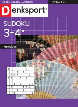 Denksport Sudoku 3-4 kampioen – 1 Januari 2026