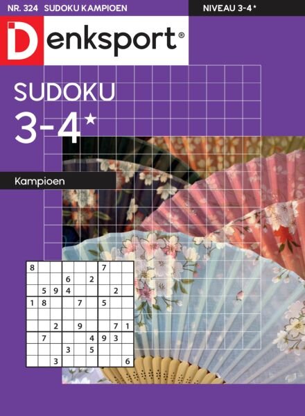 Denksport Sudoku 3-4 kampioen – 1 Januari 2026 Cover