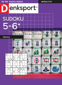 Denksport Sudoku 5-6 genius – 8 Januari 2026