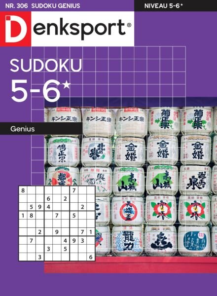 Denksport Sudoku 5-6 genius – 8 Januari 2026 Cover
