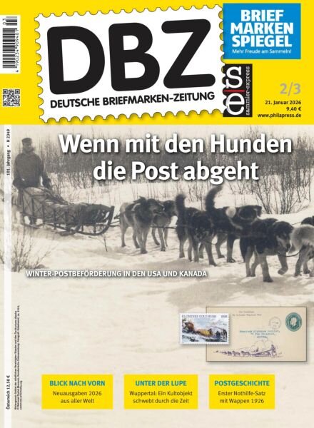 Deutsche Briefmarken-Zeitung – 21 Januar 2026 Cover