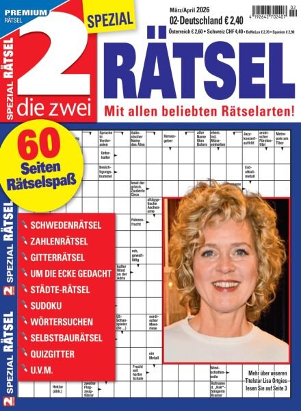 Die 2 Spezial Ratsel – Februar 2026 Cover