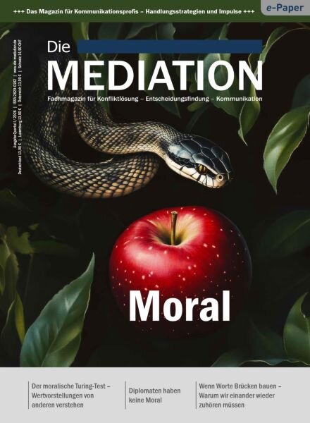 Die Mediation – Ausgabe Quartal Nr 1 2026 Cover