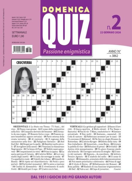Domenica Quiz – 22 Gennaio 2026 Cover