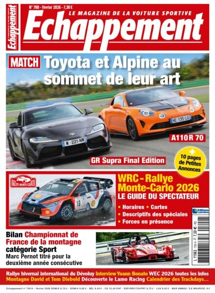 Echappement – Fevrier 2026 Cover