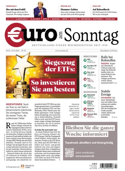 Euro am Sonntag – 9 Januar 2026 Cover
