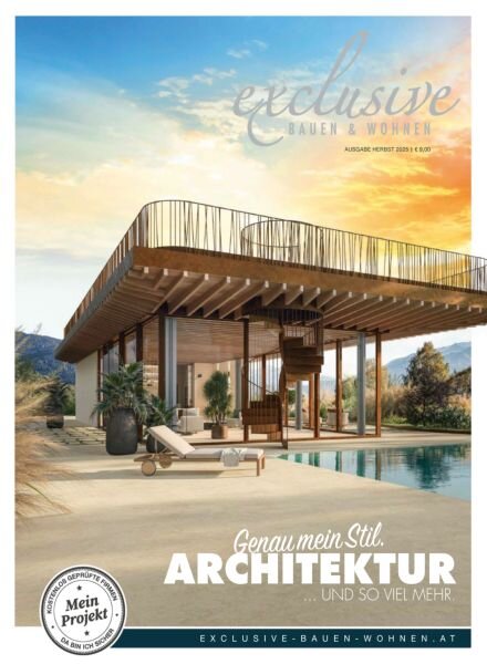exclusive Bauen & Wohnen Magazin – Herbst 2025 Cover
