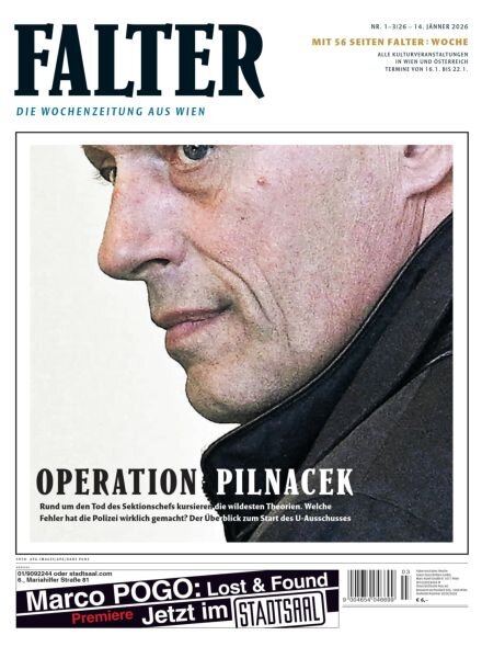 Falter Magazin – Nr1-3 Januar 2026 Cover