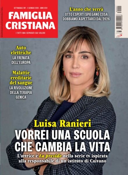 Famiglia Cristiana – 4 Gennaio 2026 Cover
