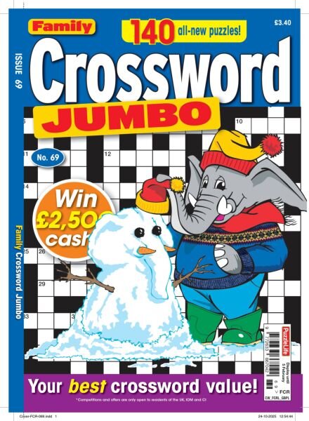 Family Crossword Jumbo – January 2026 Cover