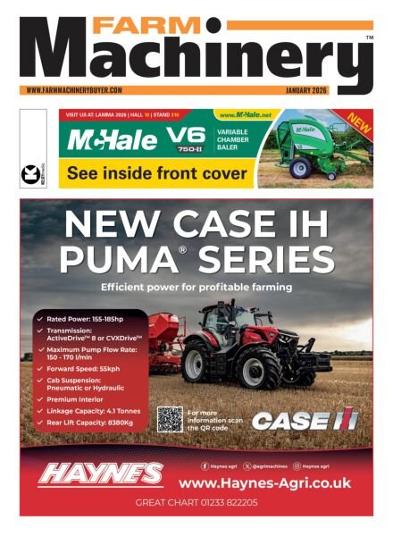 Farm Machinery – January 2026 Cover