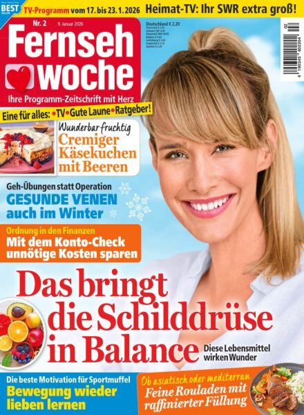 Fernsehwoche – 9 Januar 2026 Cover