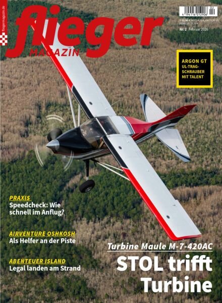 Fliegermagazin – Februar 2026 Cover