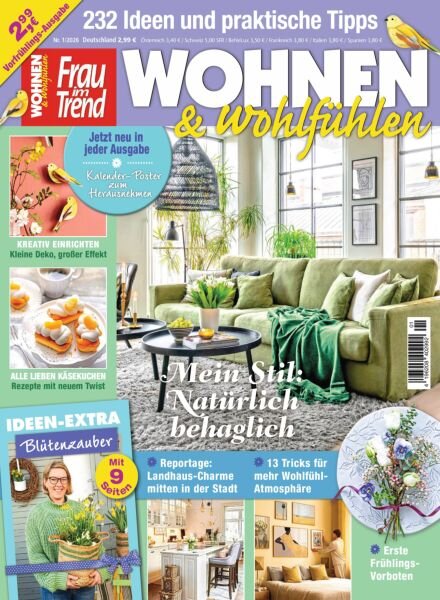 Frau im Trend Wohnen & Wohlfuhlen – Januar 2026 Cover