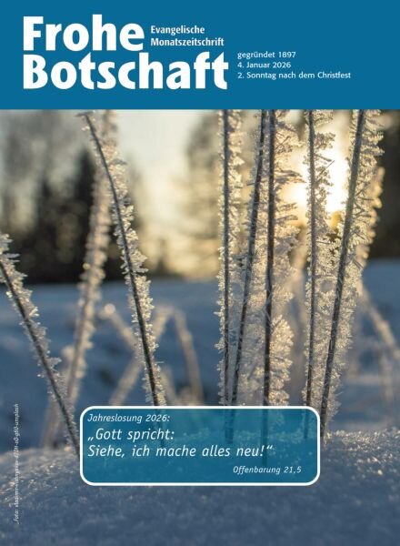Frohe Botschaft – 4 Januar 2026 Cover