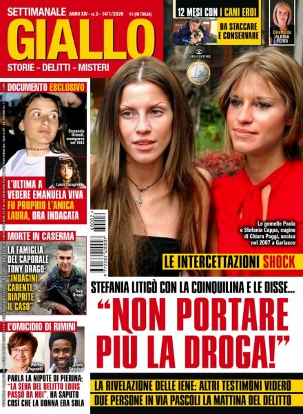 Giallo – 14 Gennaio 2026 Cover