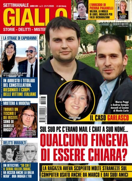 Giallo – 21 Gennaio 2026 Cover