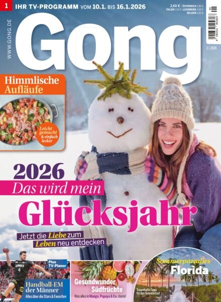 Gong Magazin – Januar 2026 Cover